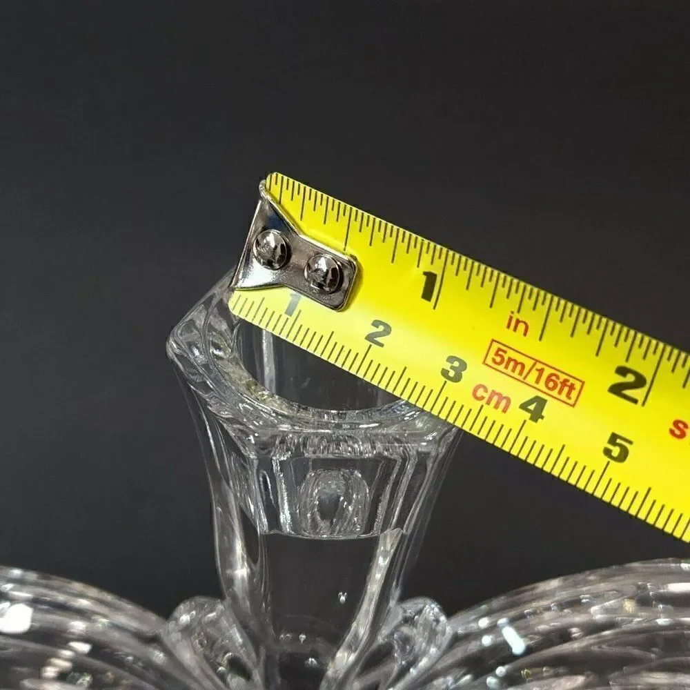 ‎Bohemia Czech Crystal 3 Candle Holder Candlabra